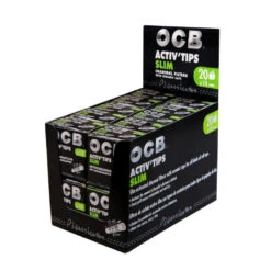 20 Boites De 10 Filtres Activ'Tips Au Charbon Actif - OCB Slim