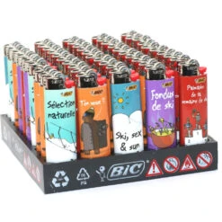 Bic Barquette De 50 Briquets J26 Montagne Hihihi