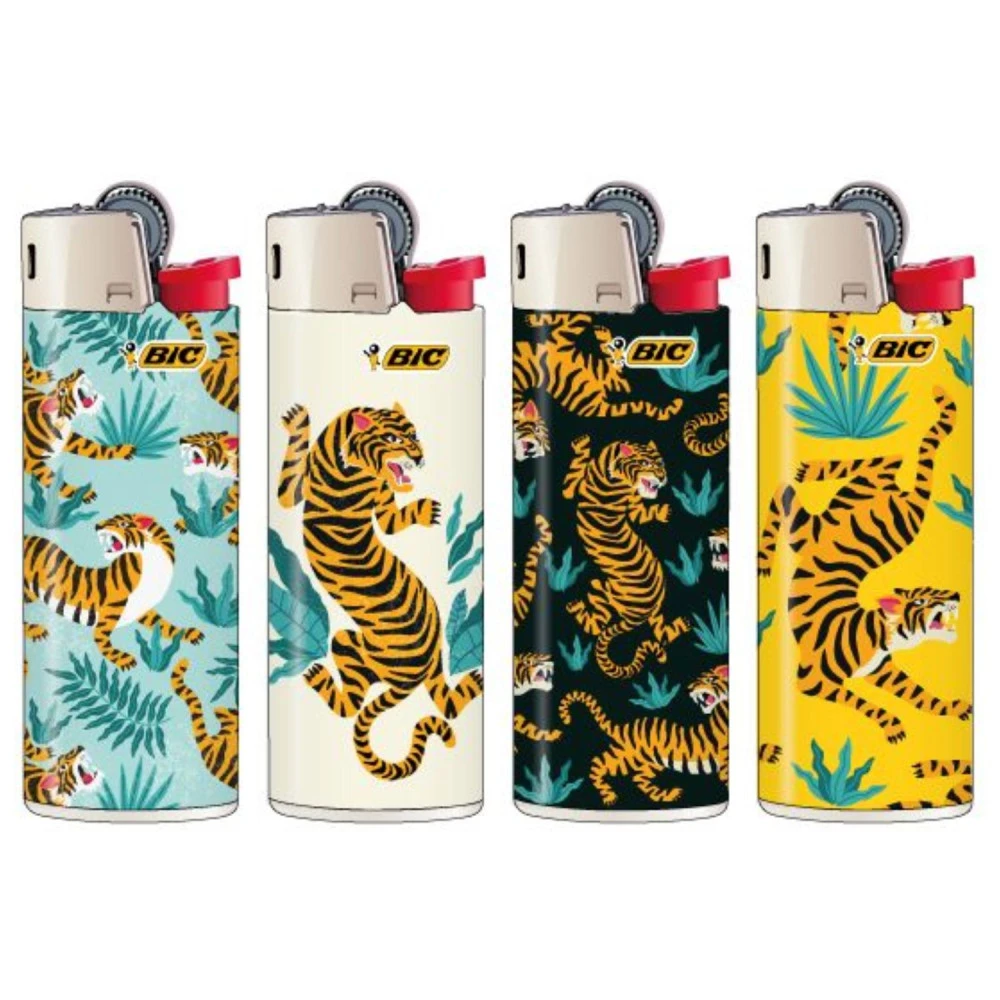 Barquette de 50 briquets mini J25 Tiger Bic Barquette De 50 Briquets Mini J25 Tiger -Magasin De Fournitures Pour Fumeurs barquette de 50 briquets mini j25 tiger 1