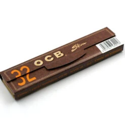 Boite 32 Carnets De Feuille OCB Slim Non Blanchis + Tips -Magasin De Fournitures Pour Fumeurs boite 32 carnets de feuille ocb slim non blanchis tips 2
