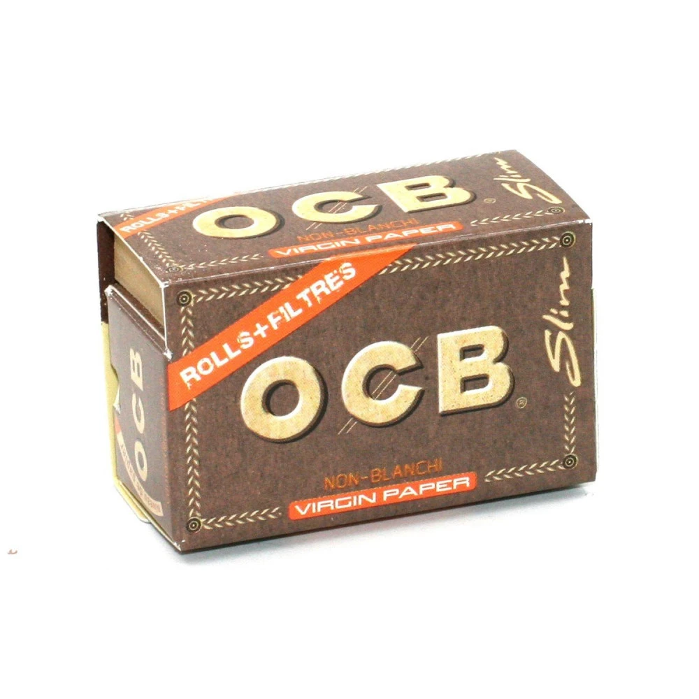 Boite de 16 Rouleaux de Feuilles Virgin Paper + Filtres (Rolls) Slim - OCB Non Blanchi Boite De 16 Rouleaux De Feuilles Virgin Paper + Filtres (Rolls) Slim - OCB Non Blanchi -Magasin De Fournitures Pour Fumeurs boite de 16 rouleaux de feuilles virgin paper filtres rolls slim ocb non blanchi 1