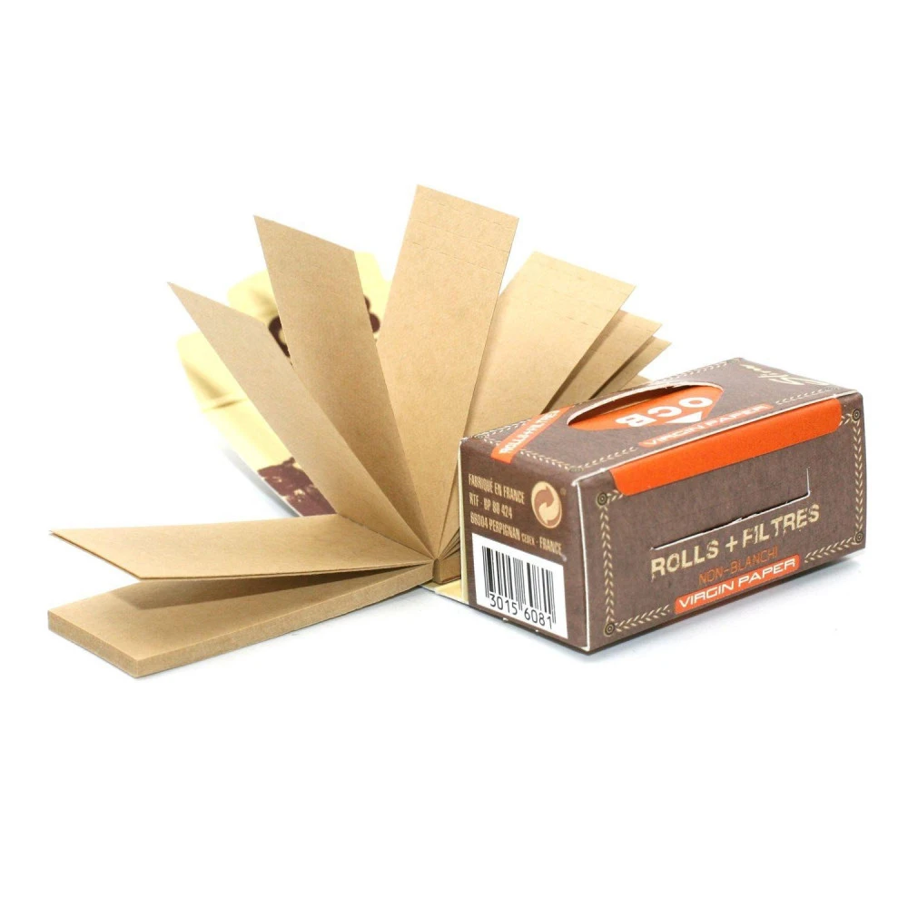 Boite de 16 Rouleaux de Feuilles Virgin Paper + Filtres (Rolls) Slim - OCB Non Blanchi Boite De 16 Rouleaux De Feuilles Virgin Paper + Filtres (Rolls) Slim - OCB Non Blanchi -Magasin De Fournitures Pour Fumeurs boite de 16 rouleaux de feuilles virgin paper filtres rolls slim ocb non blanchi 3