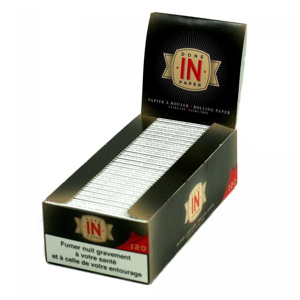 Boite de 25 Cahiers Feuilles à Rouler - Done In Paper Boite De 25 Cahiers Feuilles à Rouler - Done In Paper -Magasin De Fournitures Pour Fumeurs boite de 25 cahiers feuilles a rouler done in paper 2