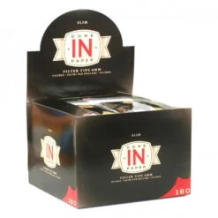 Boite De 30 Sachets De 160 Filtres Slim DONE IN PAPER -Magasin De Fournitures Pour Fumeurs boite de 30 sachets de 160 filtres slim done in paper 2
