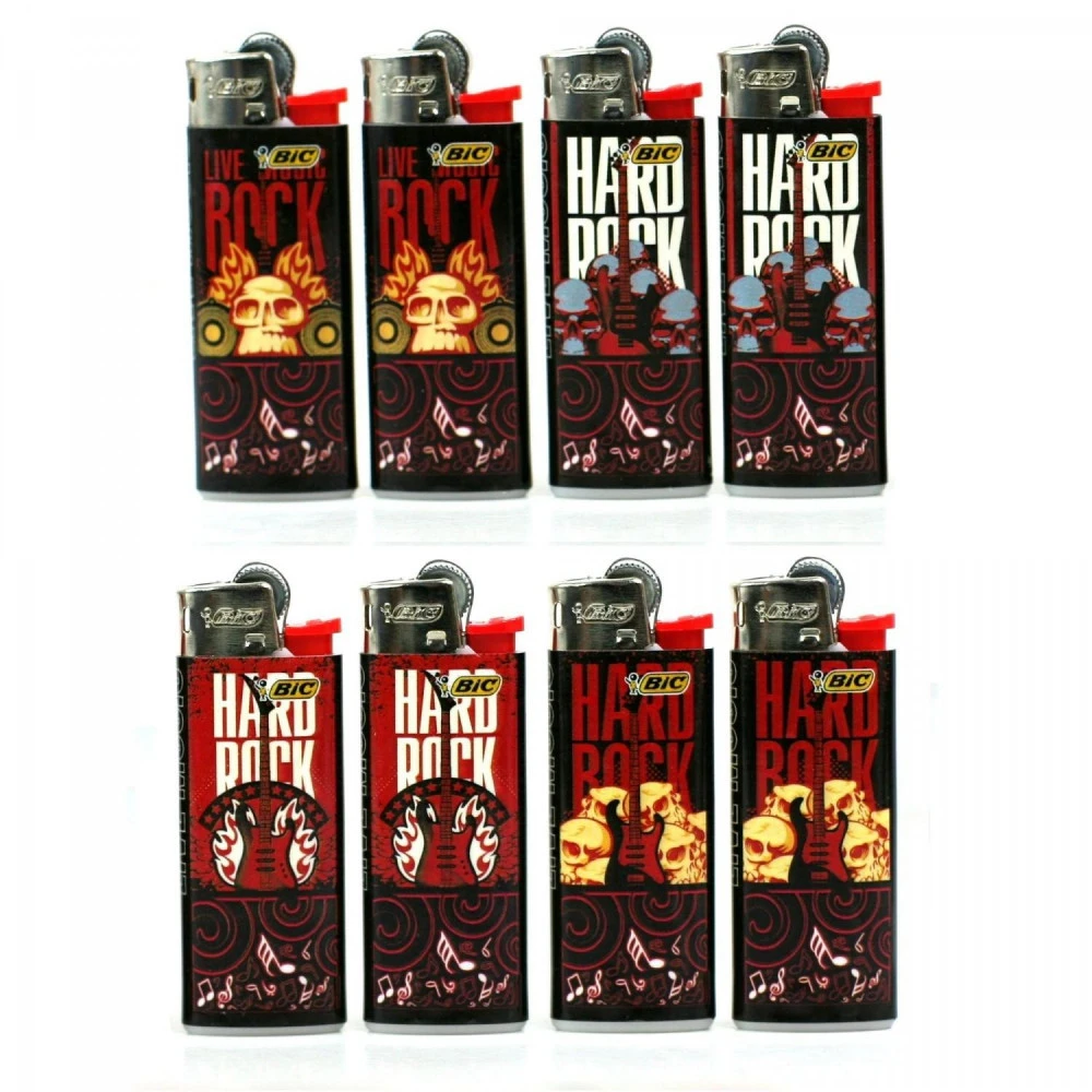 Boite de 50 Briquets J25 Mini HARD ROCK Bic Boite De 50 Briquets J25 Mini HARD ROCK -Magasin De Fournitures Pour Fumeurs boite de 50 briquets j25 mini hard rock 2