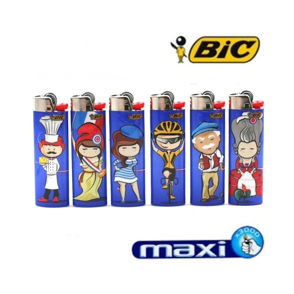 Boite de 50 Briquets Maxi BIC - France Boite De 50 Briquets Maxi BIC - France -Magasin De Fournitures Pour Fumeurs boite de 50 briquets maxi bic france 1