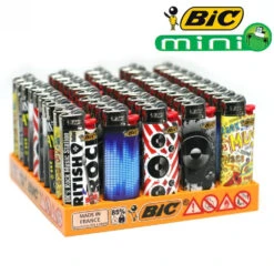 Boite De 50 Briquets Mini BIC - Musique -Magasin De Fournitures Pour Fumeurs boite de 50 briquets mini bic musique 2