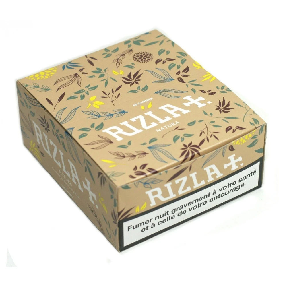 Boite de 50 Cahiers de Feuilles Slim Rizla Natura Boite De 50 Cahiers De Feuilles Slim Rizla Natura -Magasin De Fournitures Pour Fumeurs boite de 50 cahiers de feuilles slim rizla natura 2