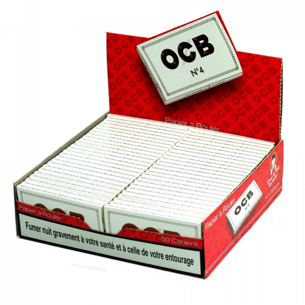 Boite de 50 Cahiers Papier à Rouler - OCB Blanc Boite De 50 Cahiers Papier à Rouler - OCB Blanc -Magasin De Fournitures Pour Fumeurs boite de 50 cahiers papier a rouler ocb blanc 3