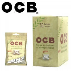 Magasin De Fournitures Pour Fumeurs -Magasin De Fournitures Pour Fumeurs boite de 50 sachets de filtres slim bio ocb 1