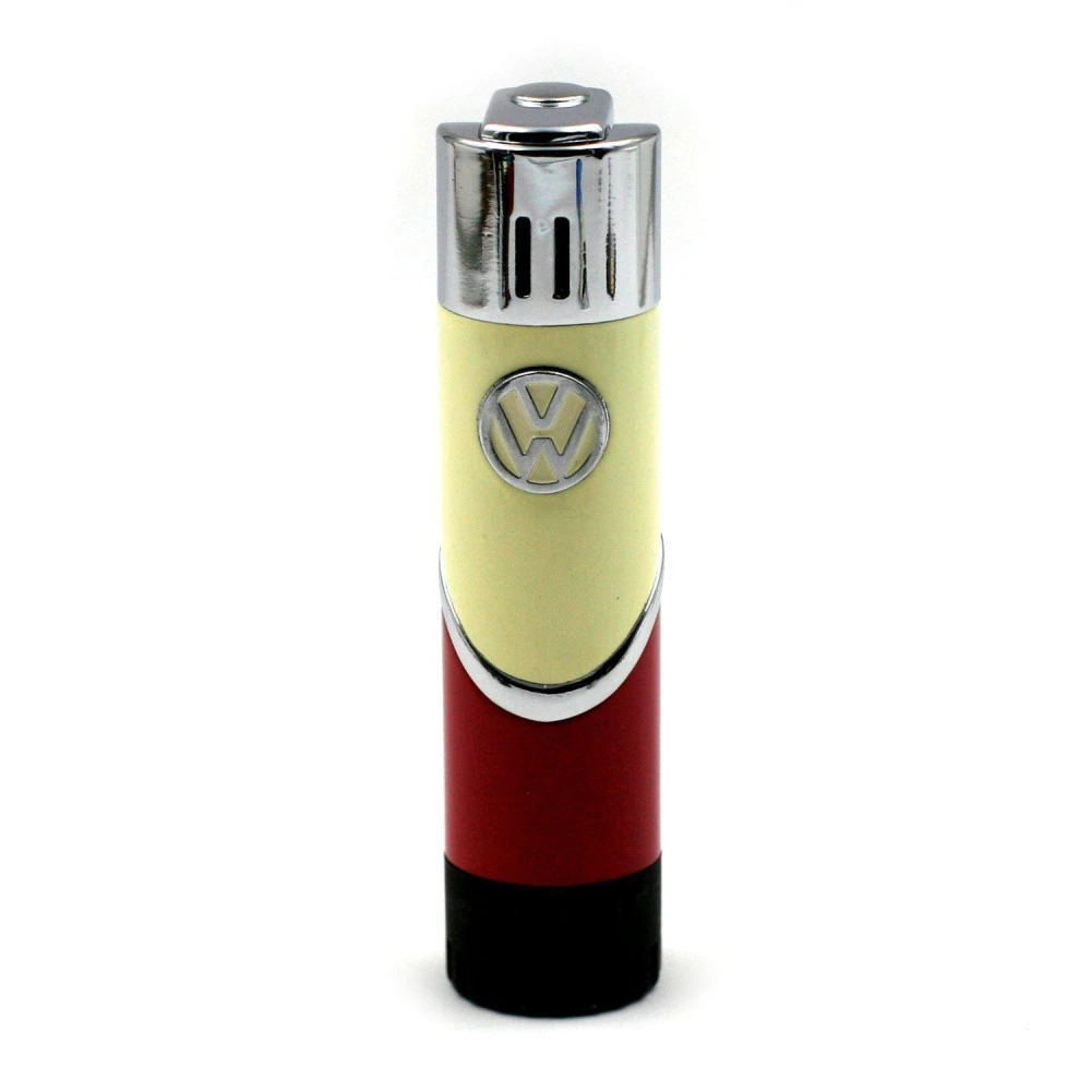 Briquet cylindre bicolore Volkswagen Rouge et Beige Briquet Cylindre Bicolore Volkswagen Rouge Et Beige -Magasin De Fournitures Pour Fumeurs briquet cylindre bicolore volkswagen rouge et beige