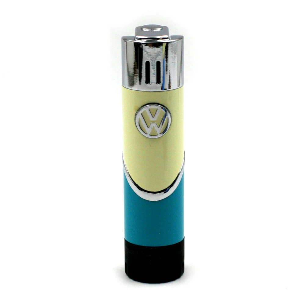 Briquet cylindre bicolore Volkswagen Vert et Beige Briquet Cylindre Bicolore Volkswagen Vert Et Beige -Magasin De Fournitures Pour Fumeurs briquet cylindre bicolore volkswagen vert et beige