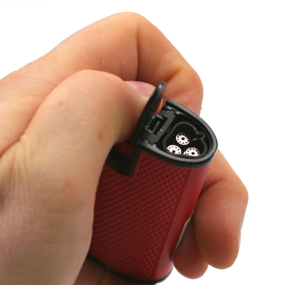 Briquet Turbo Métal Avec Perce Cigare Intégrer – Rouge Briquet Turbo Métal Avec Perce Cigare Intégrer – Rouge -Magasin De Fournitures Pour Fumeurs briquet turbo metal avec perce cigare integrer rouge 2