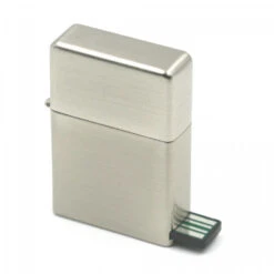 Briquet USB E-flame - Couleur Aluminium -Magasin De Fournitures Pour Fumeurs briquet usb e flame couleur aluminium 2