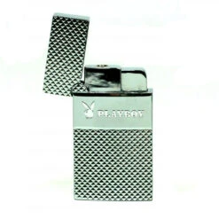 Champ Briquet Windproof - Logo Playboy Inox -Magasin De Fournitures Pour Fumeurs briquet windproof logo playboy inox 2