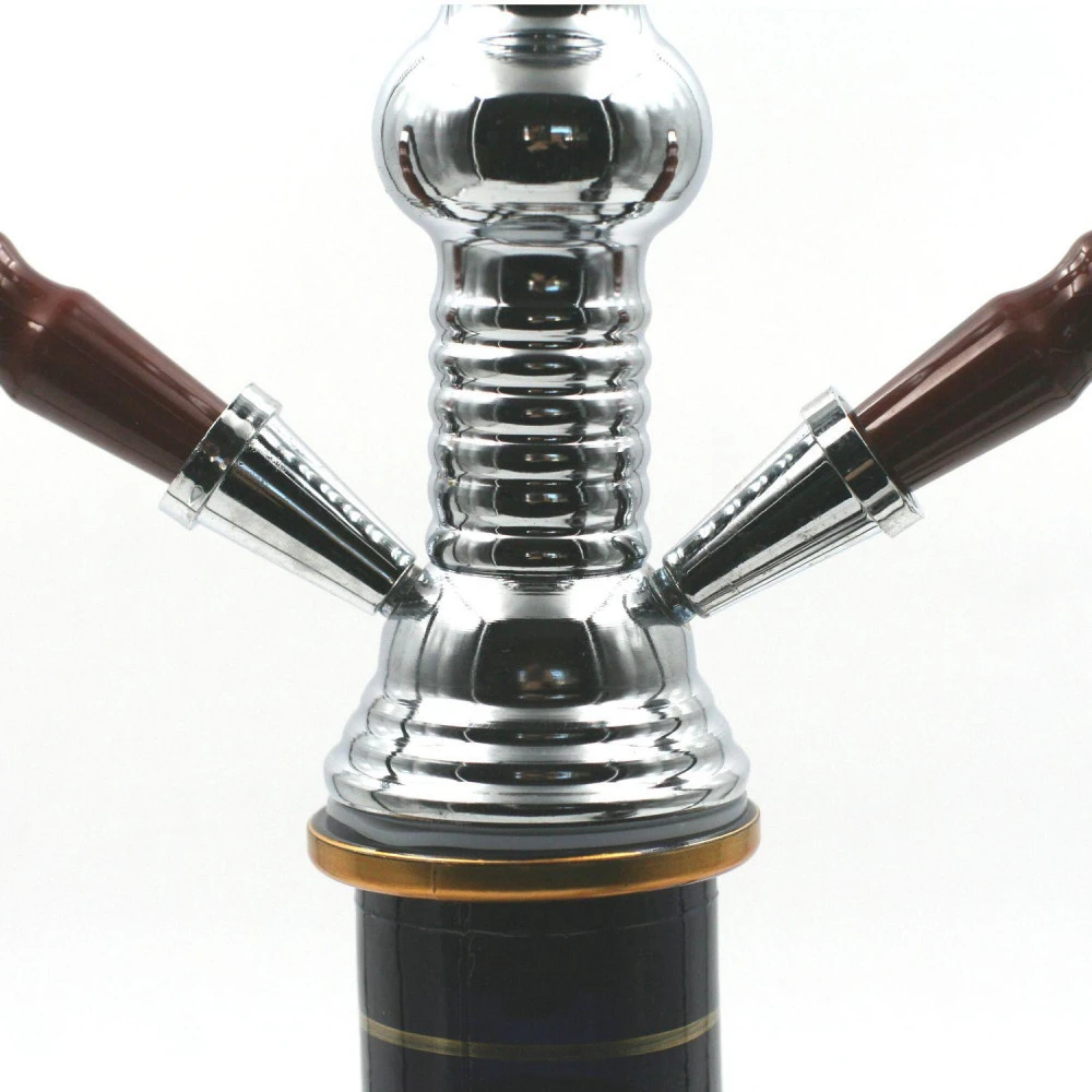 Chicha Al Malik - Double Tuyaux - argent Chicha Al Malik - Double Tuyaux - Argent -Magasin De Fournitures Pour Fumeurs chicha al malik double tuyaux argent 3