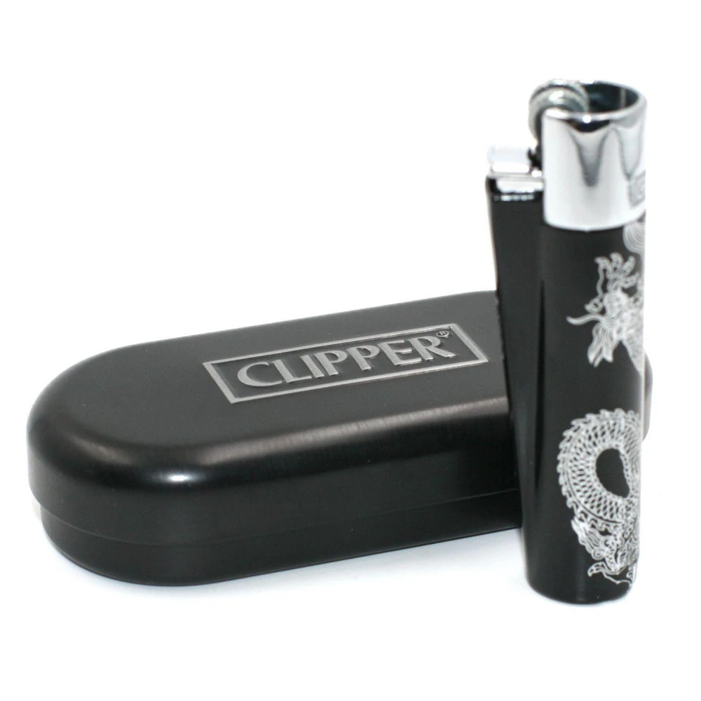 Clipper Métal avec Etui – Black Super Dragons Clipper Métal Avec Etui – Black Super Dragons -Magasin De Fournitures Pour Fumeurs clipper metal avec etui black super dragons