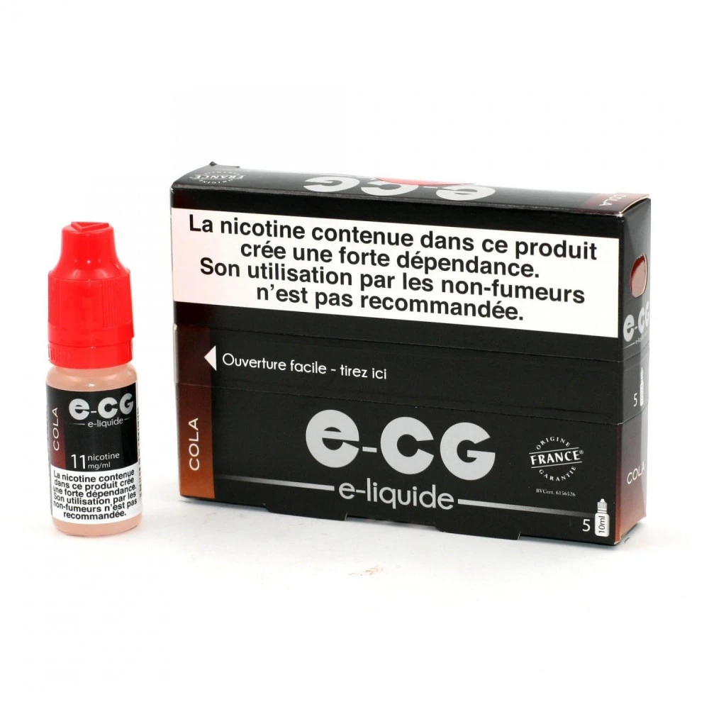 Lot de 5 Flacons E-CG - Cola 11 mg/ml Lot De 5 Flacons E-CG - Cola 11 Mg/ml -Magasin De Fournitures Pour Fumeurs lot de 5 flacons e cg cola 11 mg ml