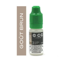 Lot De 5 Flacons E-CG - Goût Brun 3 Mg/ml -Magasin De Fournitures Pour Fumeurs lot de 5 flacons e cg gout brun 3 mg ml 2