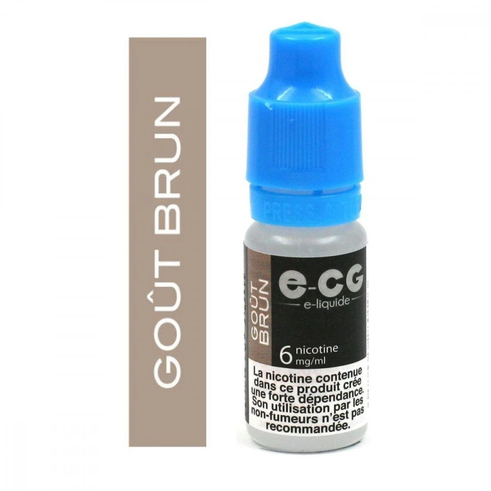 Lot de 5 Flacons E-CG - Goût Brun 6 mg/ml Lot De 5 Flacons E-CG - Goût Brun 6 Mg/ml -Magasin De Fournitures Pour Fumeurs lot de 5 flacons e cg gout brun 6 mg ml 2