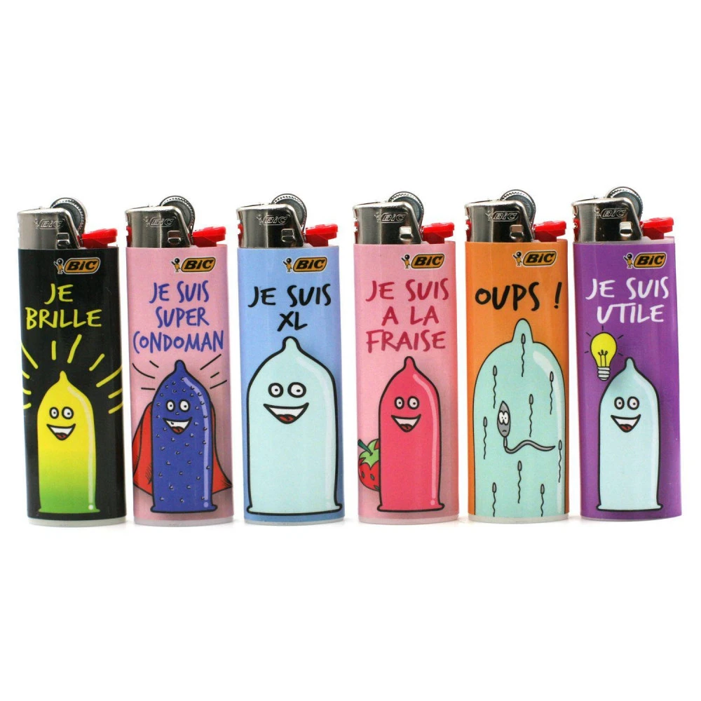 Lot de 50 Briquets BIC MAXI J26 - Condom Power Lot De 50 Briquets BIC MAXI J26 - Condom Power -Magasin De Fournitures Pour Fumeurs lot de 50 briquets bic maxi j26 condom power 2