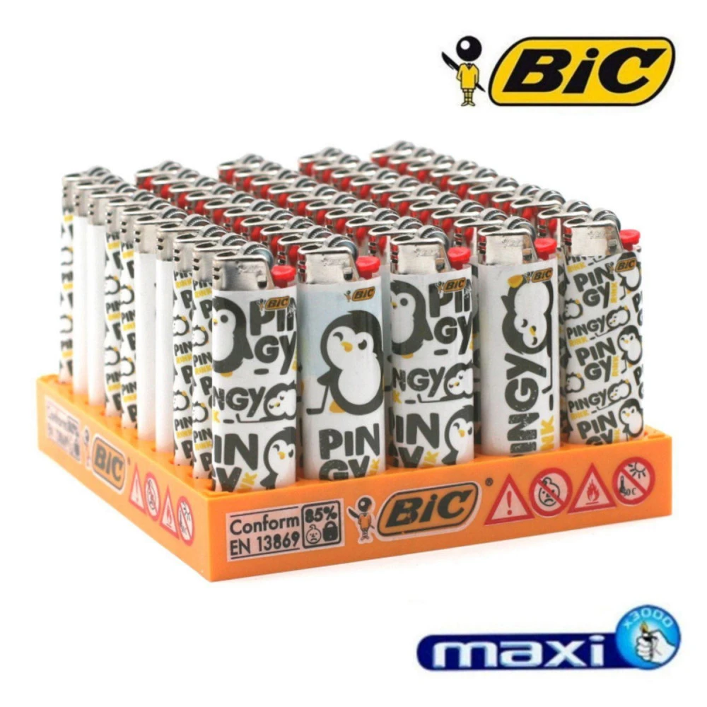 Lot de 50 Briquets BIC MAXI J26 - PINGY Lot De 50 Briquets BIC MAXI J26 - PINGY -Magasin De Fournitures Pour Fumeurs lot de 50 briquets bic maxi j26 pingy