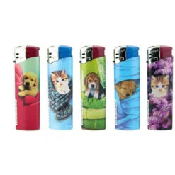 Lot De 50 Briquets Electronique - Chiots & Chatons