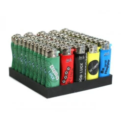 JET Lot De 50 Briquets Mini Wave HAPPINESS