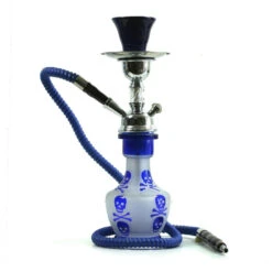 Forest Narguilé à Tête De Mort (33 Cm) - Bleu 1 Forest Narguilé à Tête De Mort (33 Cm) - Bleu -Magasin De Fournitures Pour Fumeurs narguile a tete de mort 33 cm bleu 1