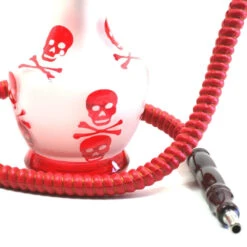 Forest Narguilé à Tête De Mort (33 Cm) - Rouge -Magasin De Fournitures Pour Fumeurs narguile a tete de mort 33 cm rouge 3
