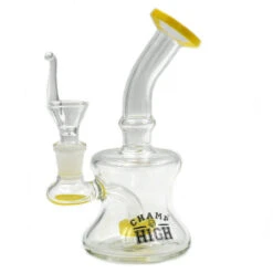 Champ Pipe - Bong En Verre - 16cm Jaune