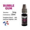 Vap Nation Lot De 5 Liquides - Bubble Gum 3 Mg