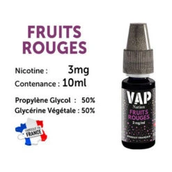 Vap Nation Lot De 5 Liquides - Fruits Rouges 3 Mg