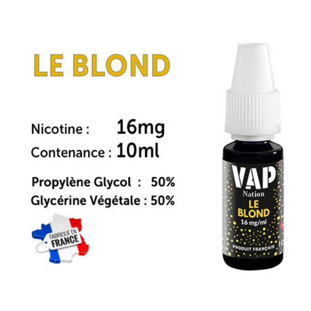 Vap Nation lot de 5 liquides - Le Blond 16 mg Vap Nation Lot De 5 Liquides - Le Blond 16 Mg -Magasin De Fournitures Pour Fumeurs vap nation lot de 5 liquides le blond 16 mg