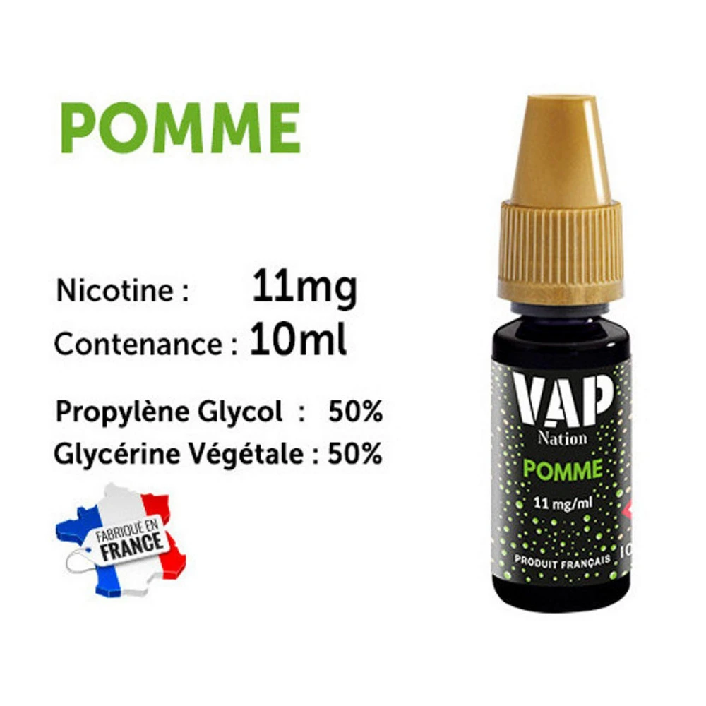 Vap Nation lot de 5 liquides - Pomme 11 mg Vap Nation Lot De 5 Liquides - Pomme 11 Mg -Magasin De Fournitures Pour Fumeurs vap nation lot de 5 liquides pomme 11 mg
